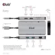 USB-C dokkoló Club 3D CSV-1593 – 8 az 1-ben hub, 2× HDMI, Gigabit LAN, használt bevizsgált