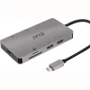 USB-C dokkoló Club 3D CSV-1593 – 8 az 1-ben hub, 2× HDMI, Gigabit LAN, használt bevizsgált