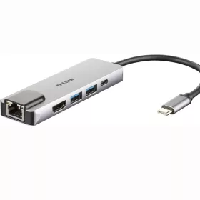   USB-C dokkoló D-Link DUB-M520 – HDMI, Gigabit Ethernet, Power Delivery, használt bevizsgált