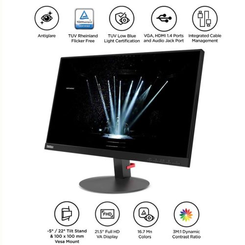 Lenovo ThinkVision S22e-19 – 22 col Full HD LED használt monitor