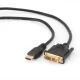 HDMI-DVI kábel: HDMI-csatlakozó – DVI-D  apa, 1,8m