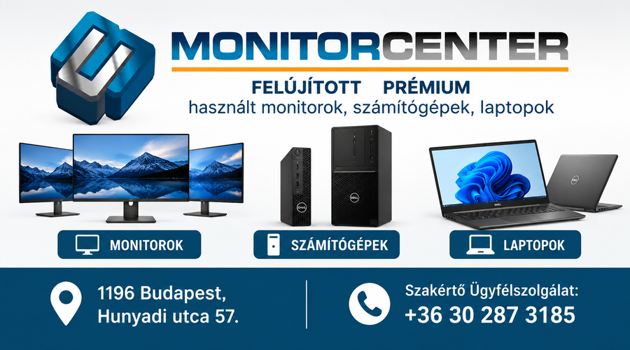 Monitorcenter üzlet és webshop Budapest Kispest